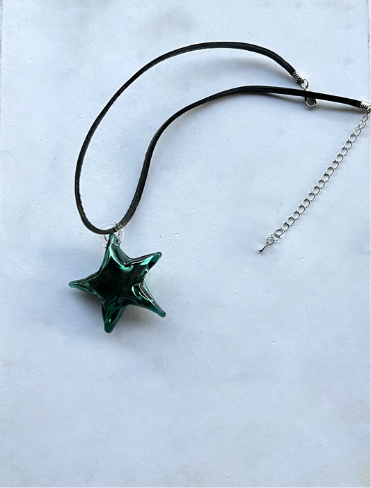 Teal Star Pendant