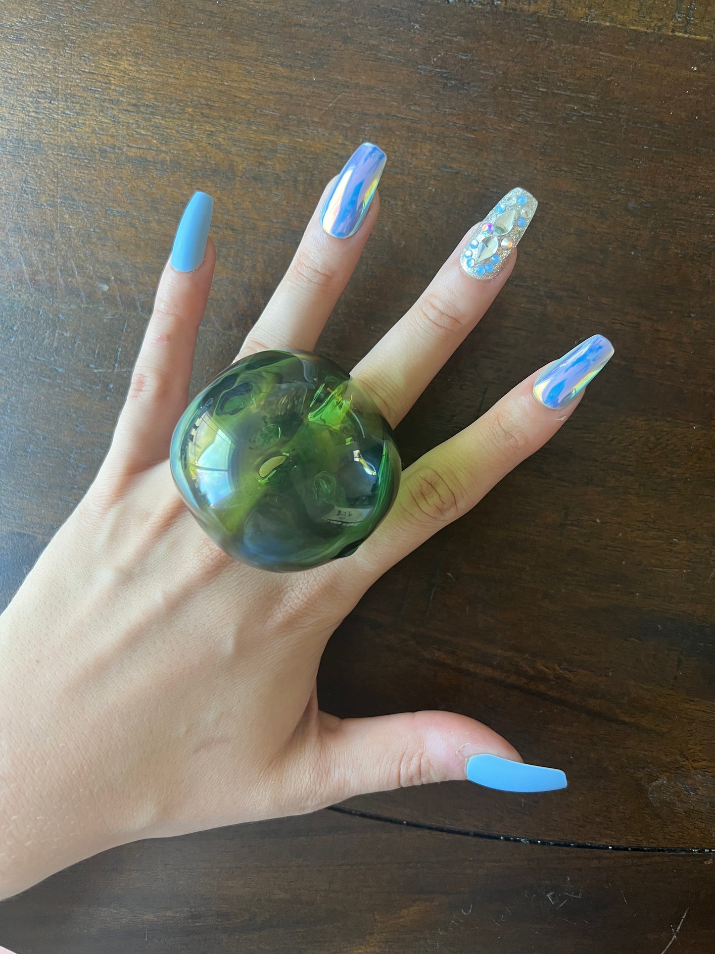 Sculptural Orb Ring